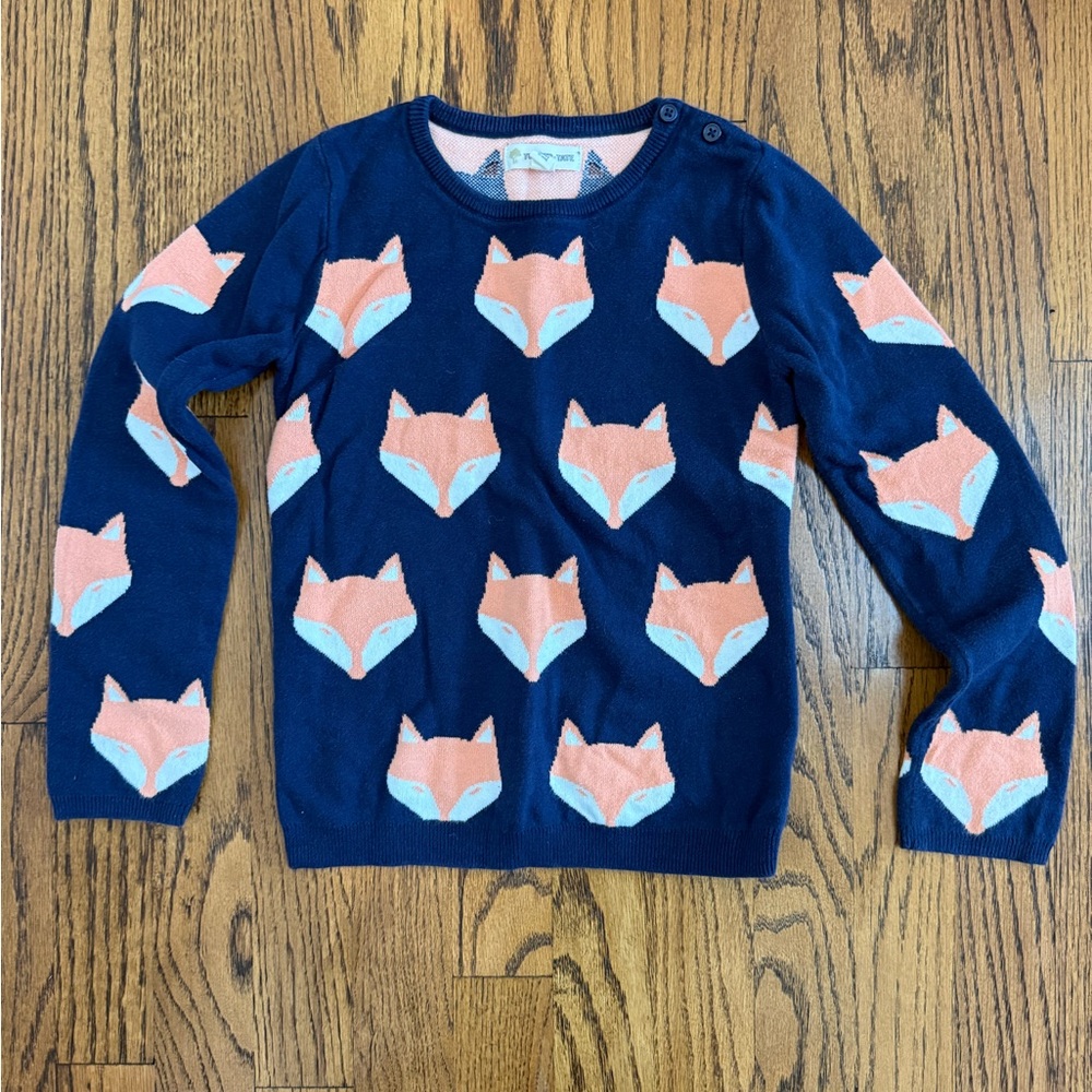 Tucker and Tate fox sweater size 7 EUC
